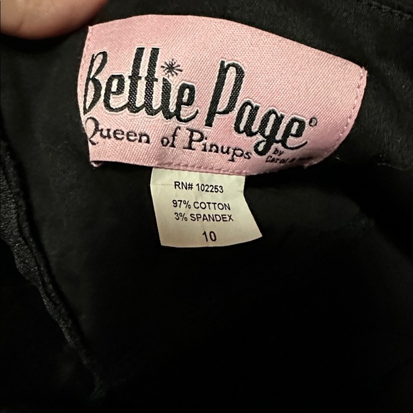 Bettie Page Black and Gold Jumpsuit - Picture 2 of 7